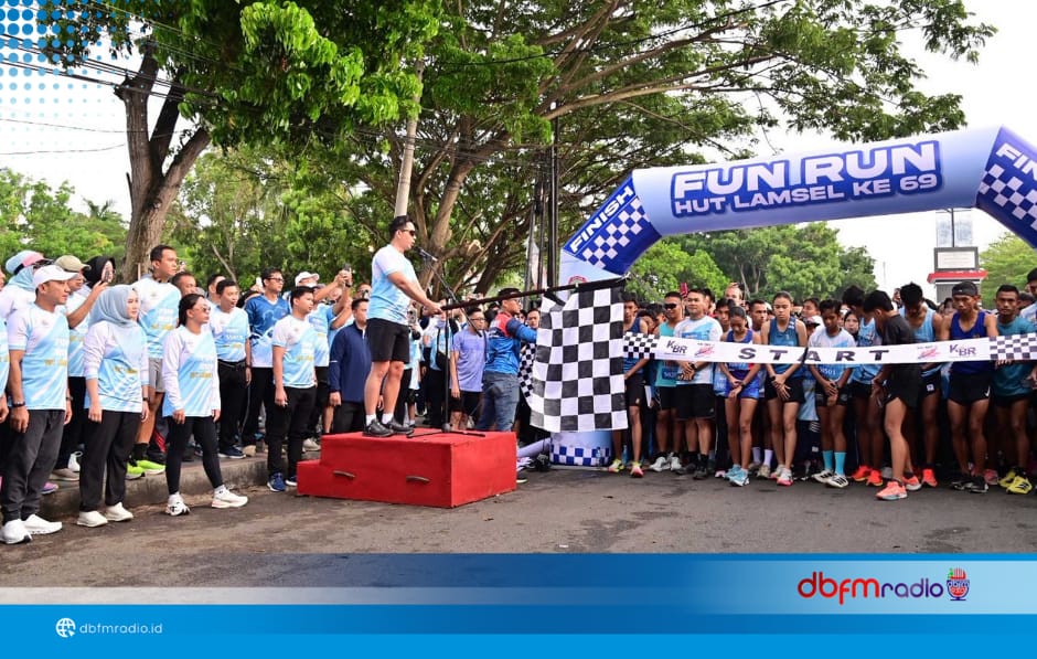 Ribuan Peserta Padati Tugu Adipura untuk Fun Run Lamsel Fest 2025, Sambut HUT ke-69 Lampung Selatan