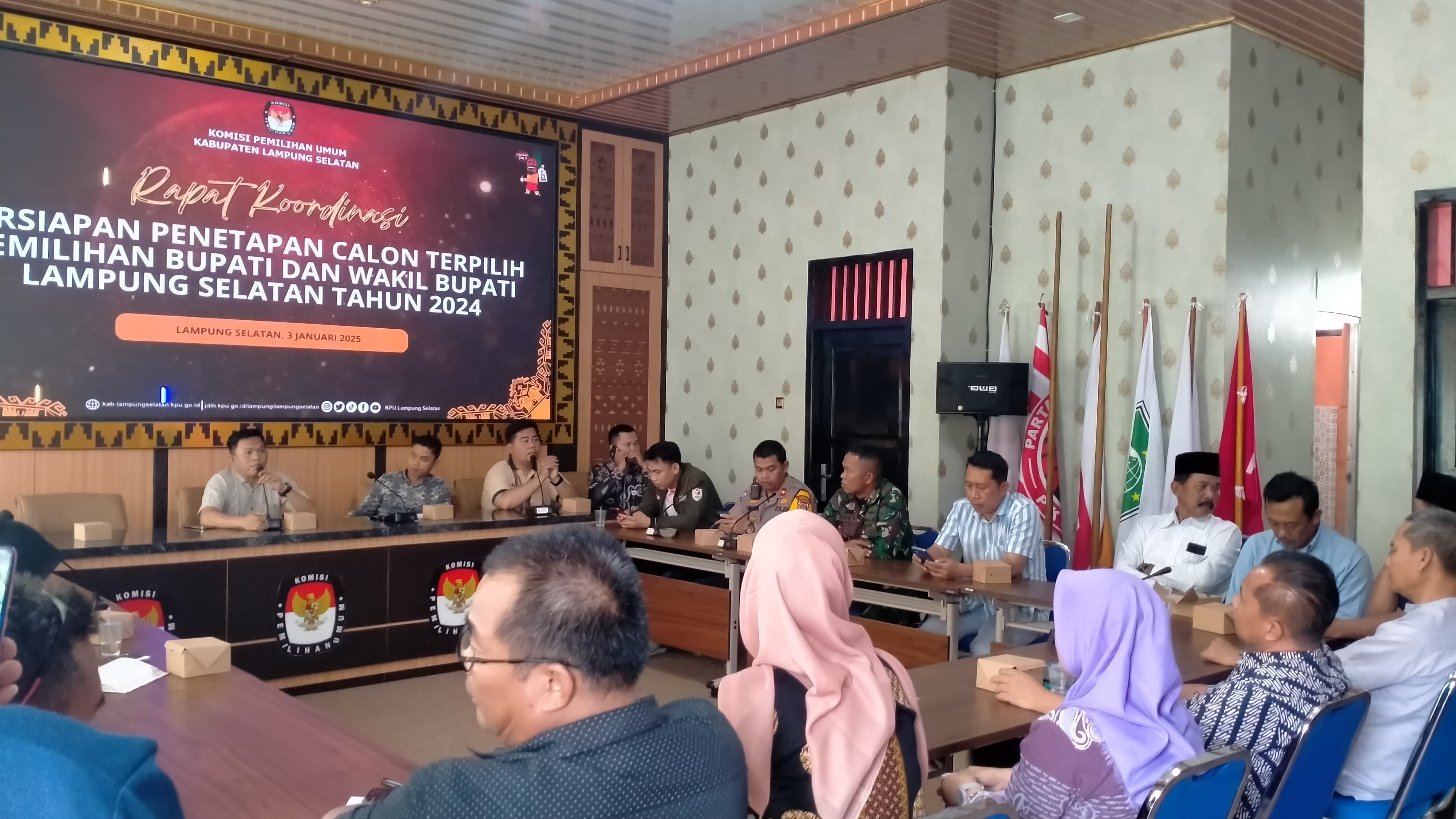 KPU Lampung Selatan Tegaskan Penetapan Calon Terpilih Bupati Lampung Selatan Sesuai Asas yang Berlaku