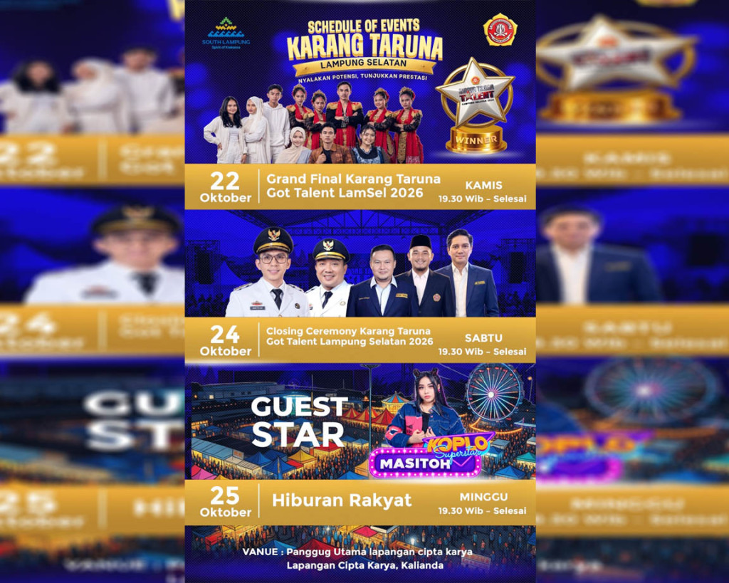 Karang Taruna Got Talent Lampung Selatan 2026 Menuju Puncak, Hiburan Rakyat Hadirkan Masitoh Koplo Superstar