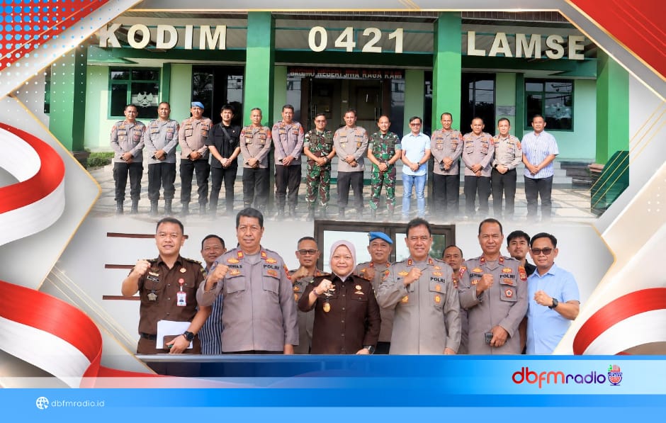 Kapolres Lampung Selatan Perkuat Sinergi dengan Kodim dan Kejari, Tegaskan Komitmen Penegakan Hukum Profesional