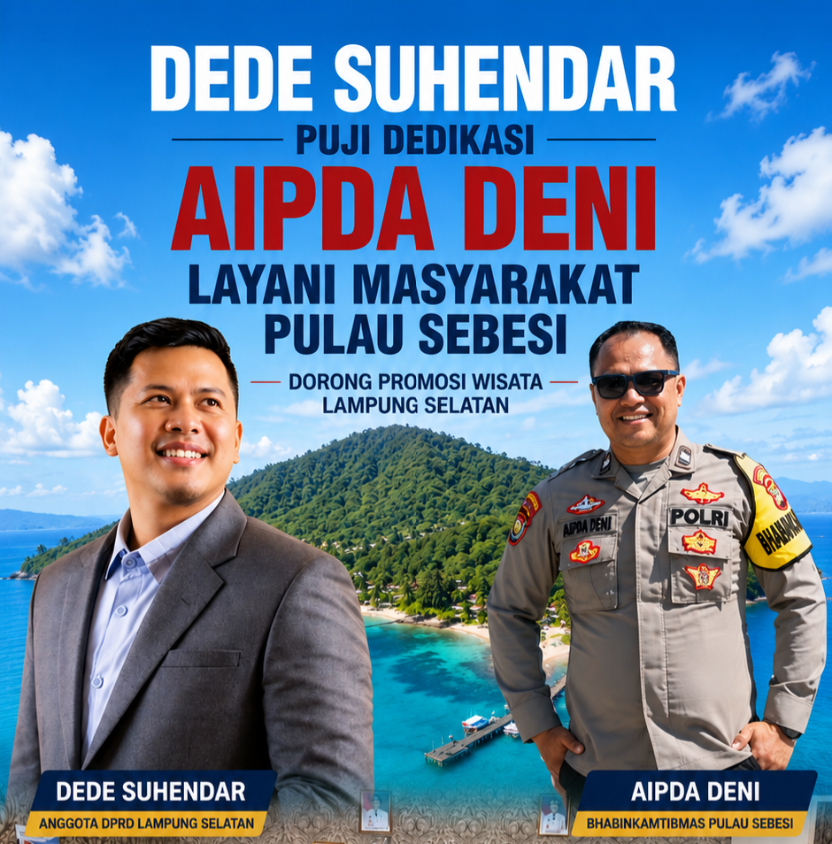 Tak Hanya Jaga Kamtibmas, Aipda Deni Dipuji DPRD Lampung Selatan karena Promosikan Wisata Sebesi