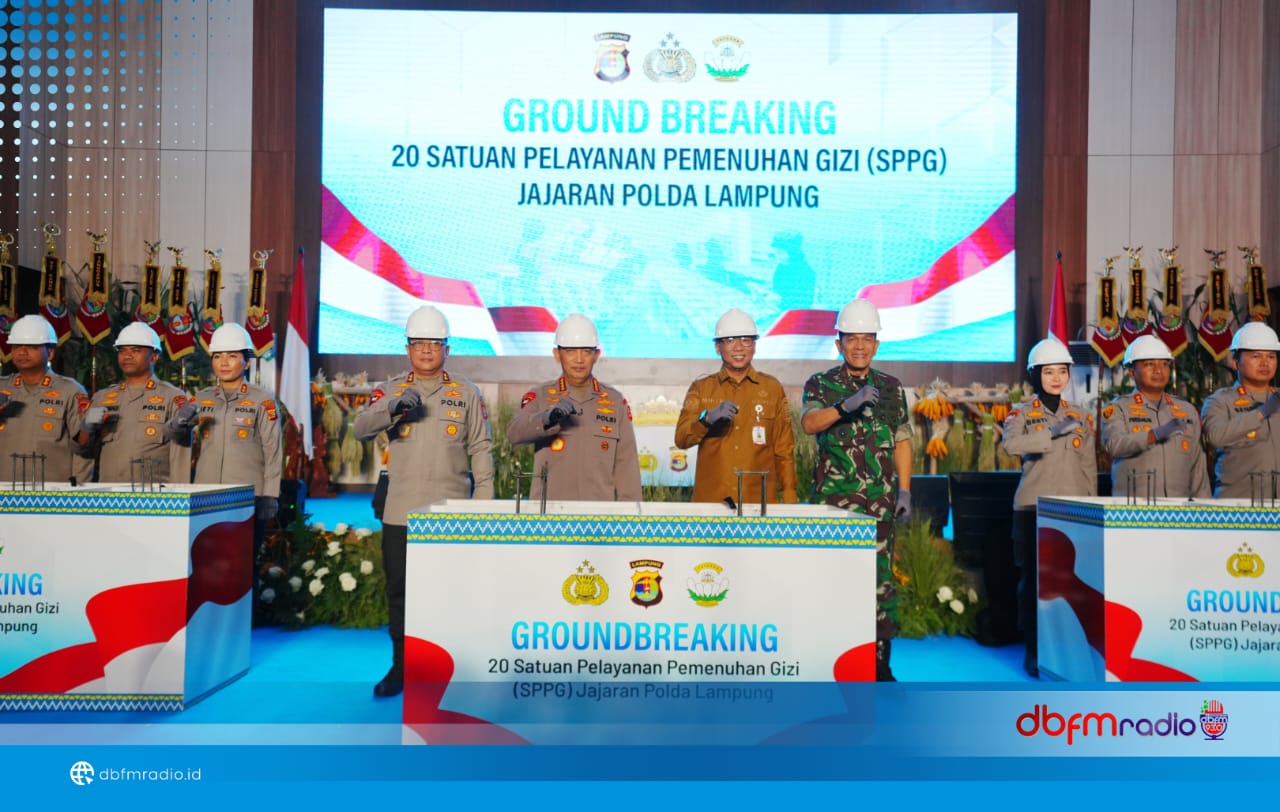 Dukung Program Makan Bergizi Gratis, Kapolri Lakukan Groundbreaking 20 SPPG Jajaran Polda Lampung