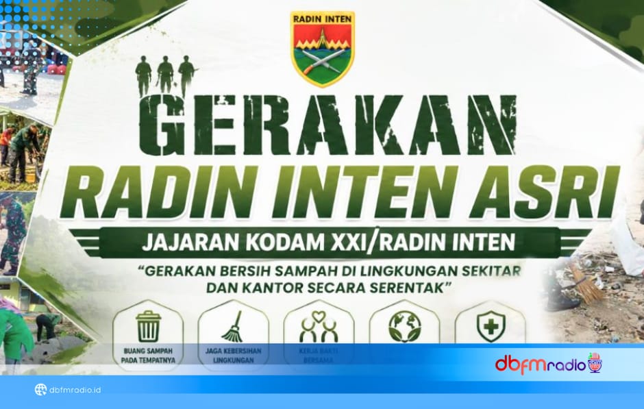 Tindak Lanjut Arahan Presiden, Kodam XXI/Radin Inten Luncurkan Gerakan Radin Inten Asri