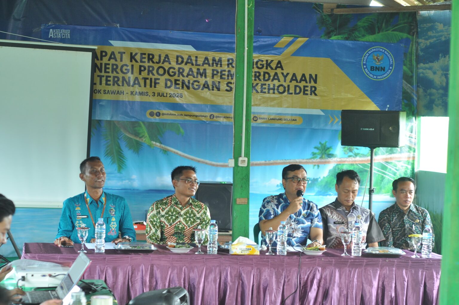 BNNK Lampung Selatan Gelar Rapat Kerja Sinergi Pemberdayaan Alternatif untuk Cegah Penyalahgunaan Narkoba