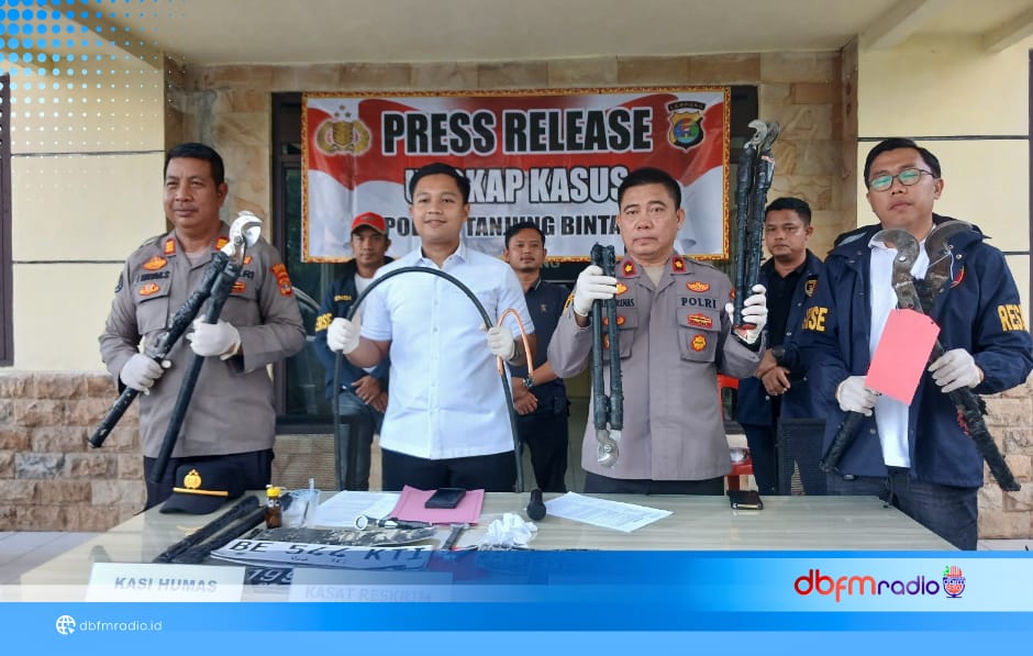 Komplotan Pencuri Kabel PLN Dibekuk di Tanjung Bintang, Lima Pelaku Positif Narkoba