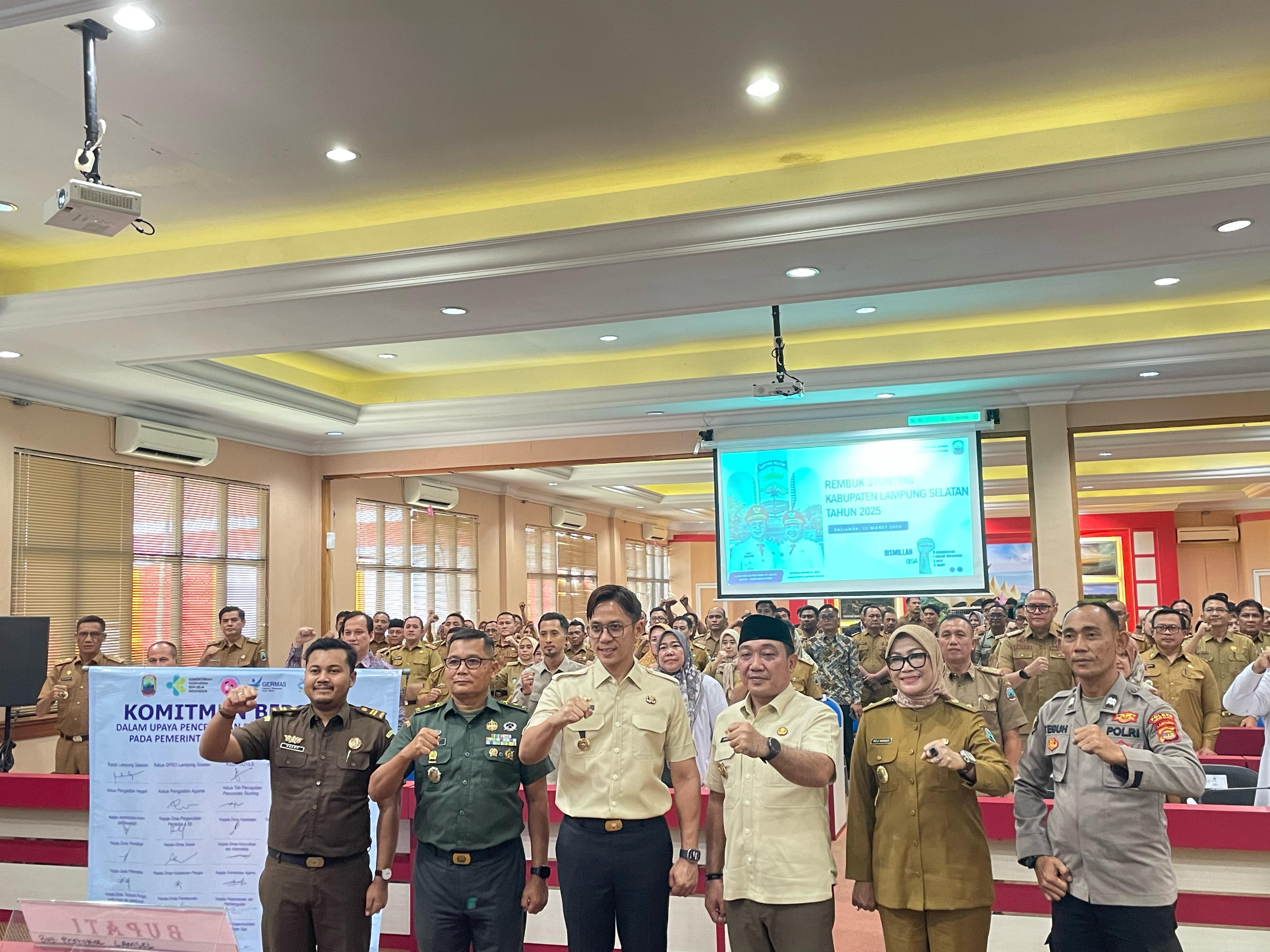 Lampung Selatan Teken Komitmen Bersama dalam Upaya Pencegahan Stunting 2025