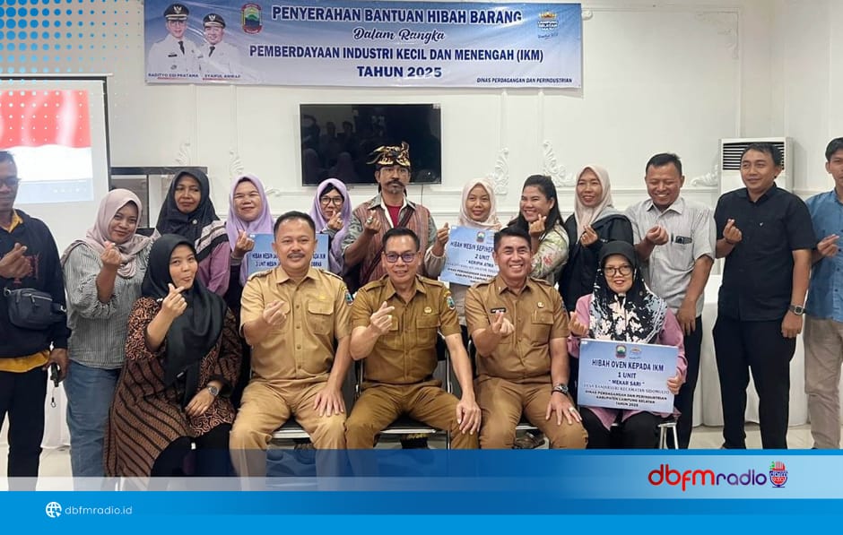 Pemkab Lampung Selatan Salurkan Bantuan Peralatan Produksi kepada 17 Pelaku IKM