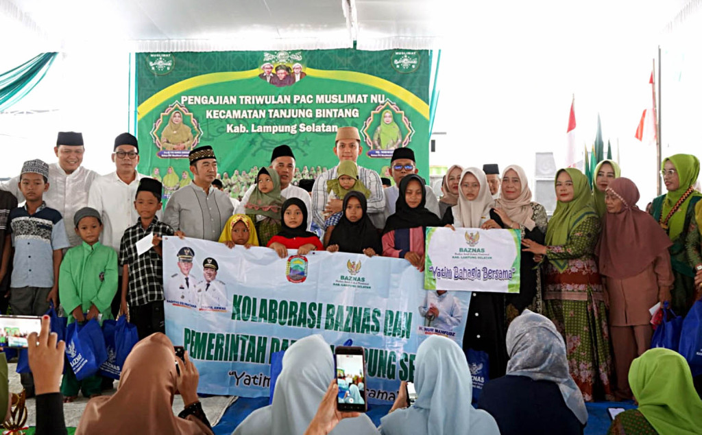 Bupati Lampung Selatan Hadiri Pengajian Akbar Muslimat NU Tanjung Bintang, Santuni Anak Yatim dan Tegaskan Komitmen Pemerataan Anggaran
