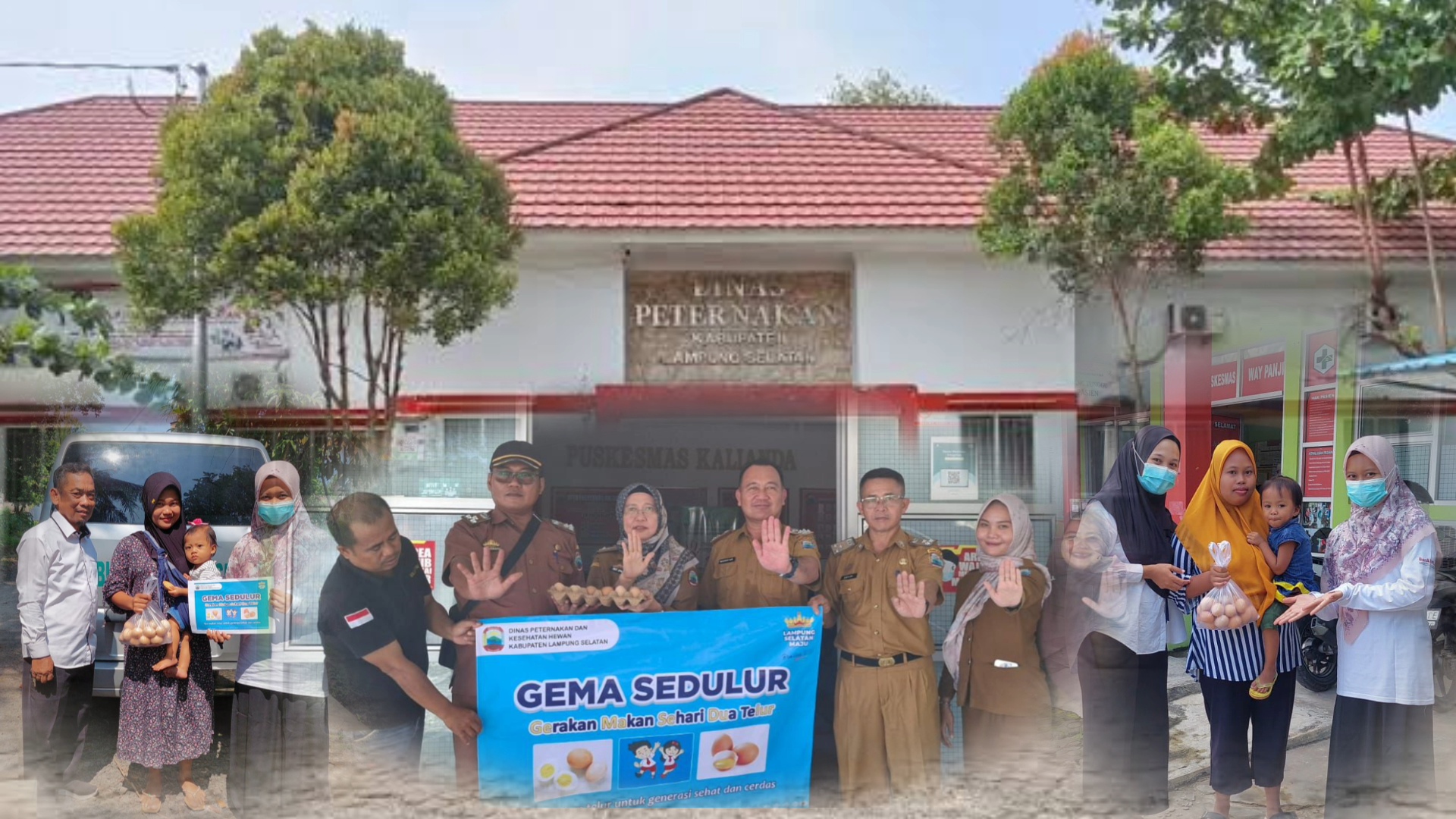 Disnak dan Keswan Lampung Selatan Salurkan Ribuan Butir Telur untuk Balita Stunting Lewat Program GEMA SEDULUR