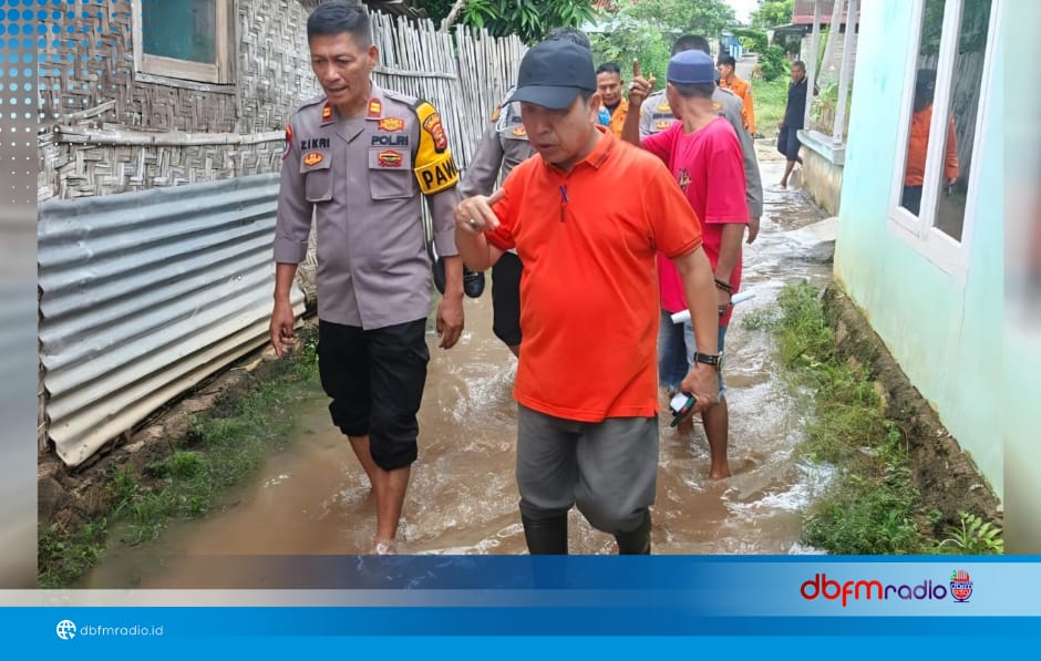 Hujan Deras Sebabkan Banjir di Natar, Pemkab Lampung Selatan Lakukan Penanganan Cepat