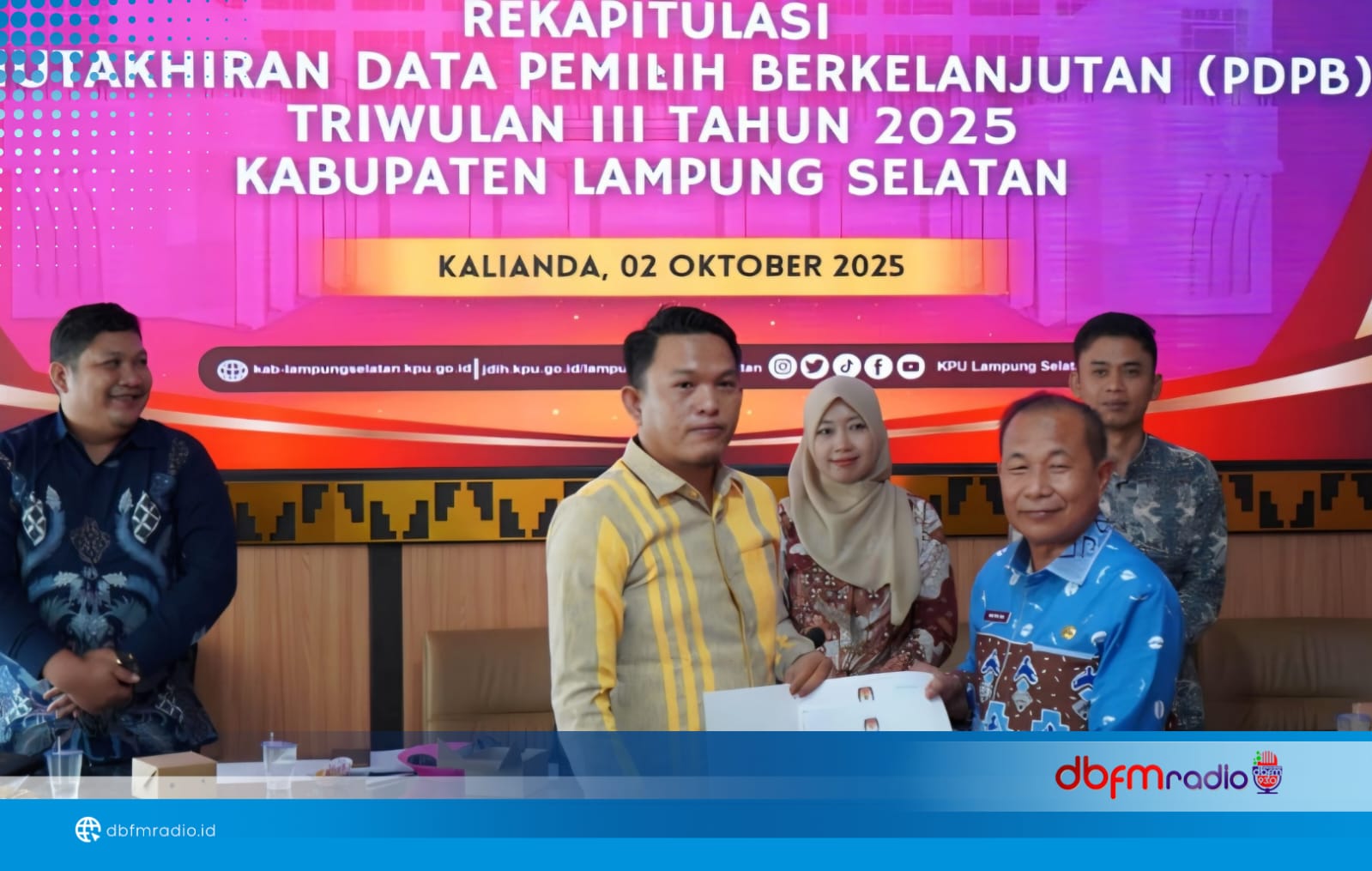 KPU Lampung Selatan Tetapkan 805.283 Pemilih dalam Daftar Pemilih Berkelanjutan Triwulan III 2025