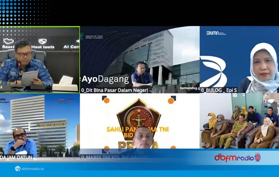 TPID Lampung Selatan Ikuti Rakor Nasional Pengendalian Inflasi Daerah Bersama Kemendagri