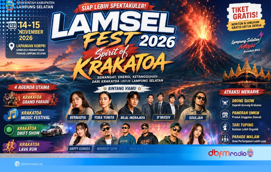 Lamsel Fest 2026 Hadir dengan Konsep Baru, Spirit of Krakatoa Siap Memikat Pengunjung