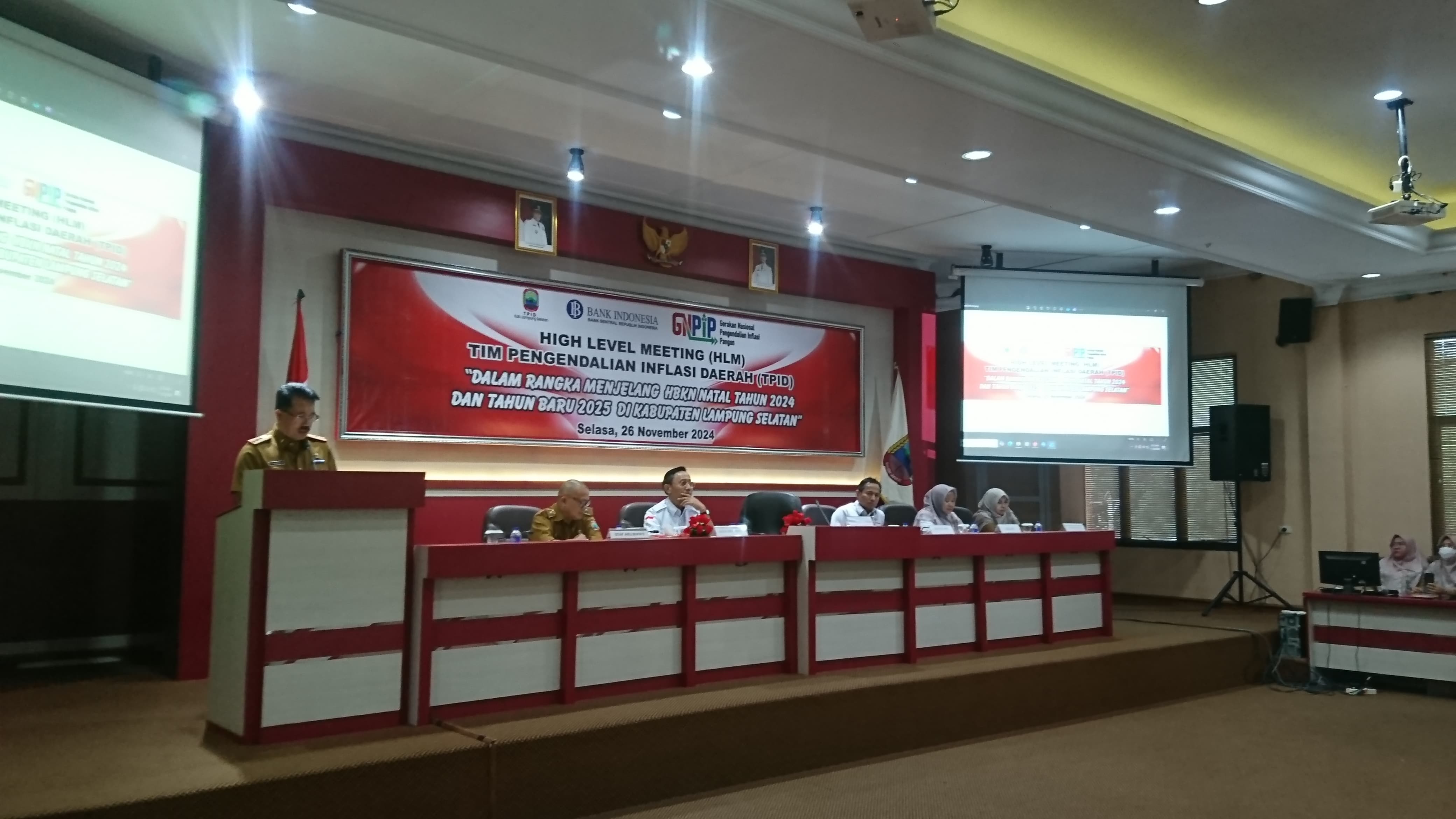 Pemerintah Kabupaten Lampung Selatan Gelar High Level Meeting (HLM) Tim Pengendalian Inflasi Daerah (TPID) 2024