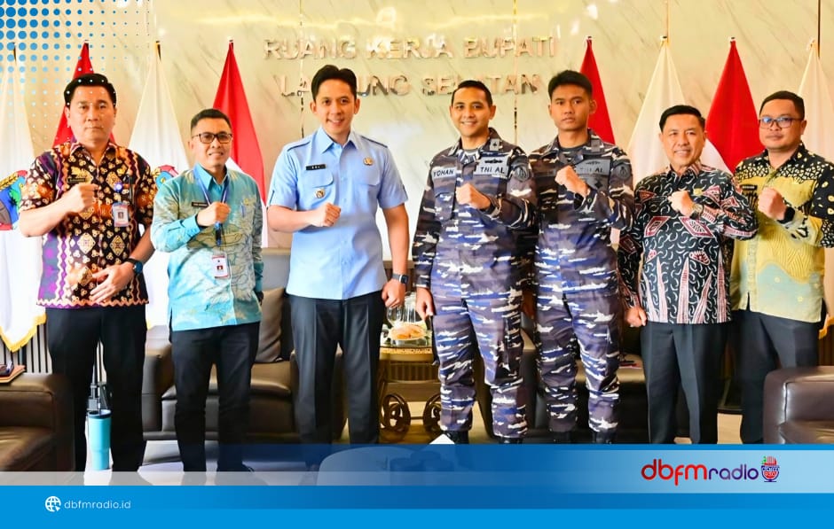 Bupati Lampung Selatan Terima Audiensi Pushidrosal TNI AL, Bahas Survei dan Pemetaan Laut Teluk Lampung