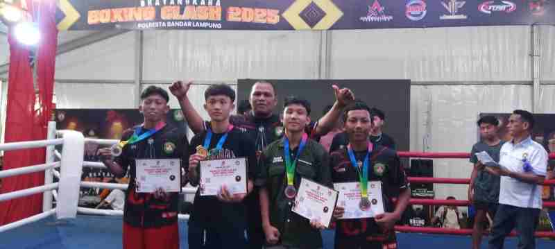 Pertina Lampung Selatan Borong 9 Emas di Kejuaraan Tinju Bhayangkara Boxing Class 2025