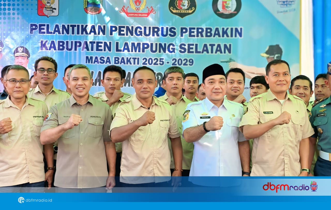 Wabup Lampung Selatan Hadiri Pelantikan Perbakin 2025–2029: Dorong Perbakin Jadi Mitra Strategis Pemerintah