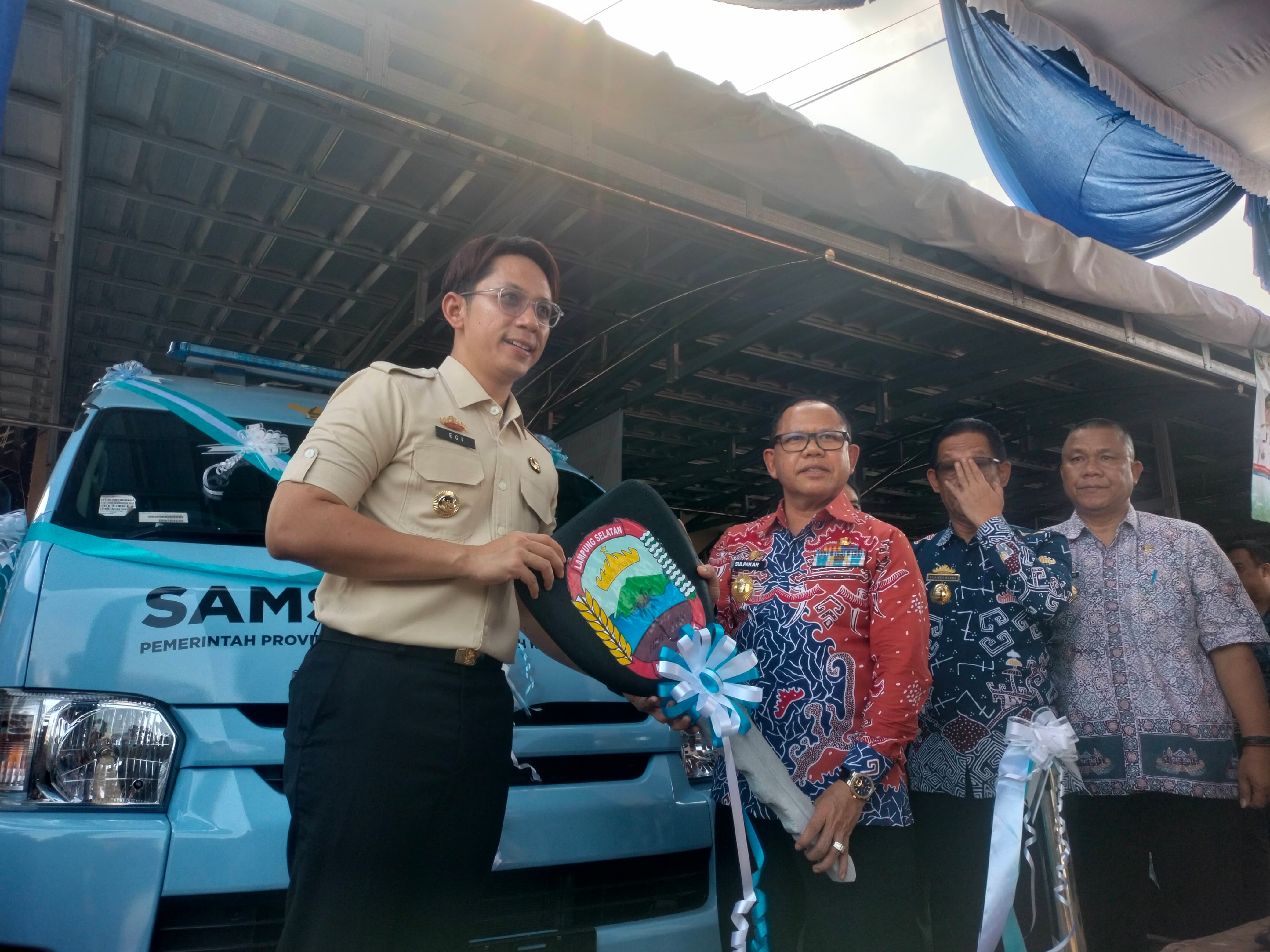 Lampung Selatan Jadi Satu-satunya Daerah di Lampung Hibahkan Mobil Samling