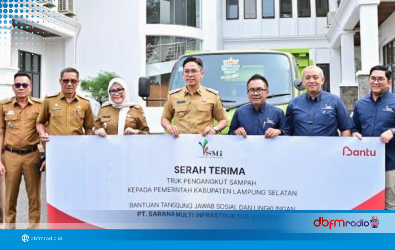 Pemkab Lampung Selatan Terima Bantuan Truk Sampah dari PT SMI, Dukung Program ABRI dan BKW