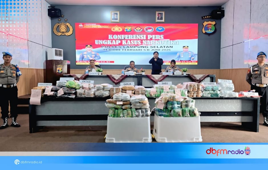 Polda Lampung Bongkar 17 Kasus Narkotika di Bakauheni, Barang Bukti Bernilai Rp235 Miliar
