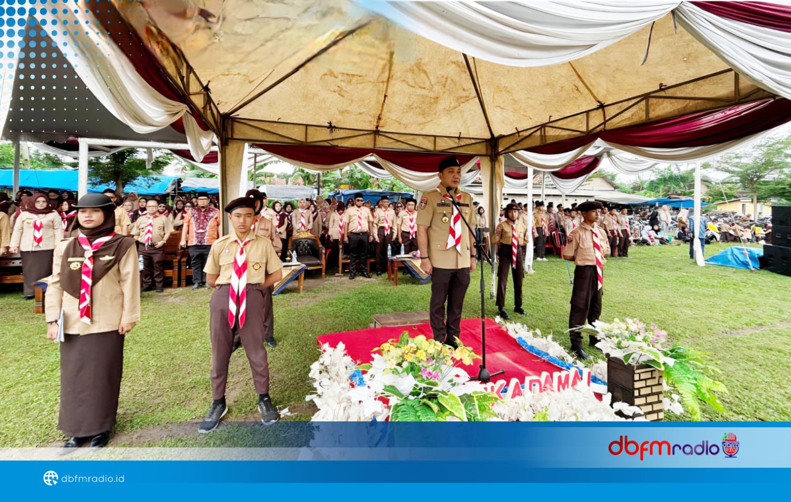 Wabup Syaiful Pimpin Upacara Hari Pramuka ke-64 di Natar