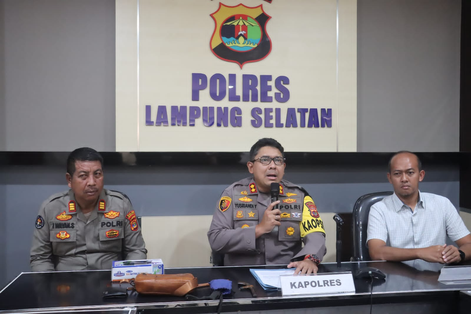 Polres Lampung Selatan Amankan Provokator Bersenjata Tajam di Eksekusi Lahan PTPN 7