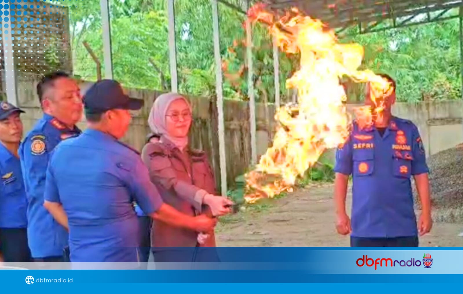 Kadis Damkar Lamsel Berikan Sosialisasi Pencegahan Kebakaran di Kejari Kalianda